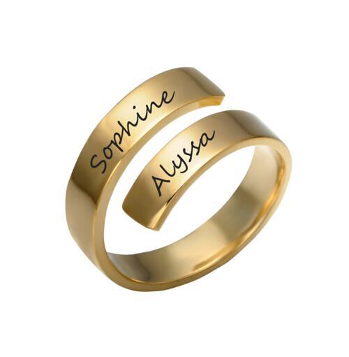 personalized name ring vendor wholesale custom nameplate jewelry supplier hk